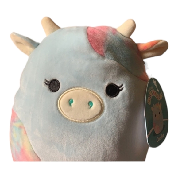 Caedia the Blue & Tie-Dyed Cow 8" Squishmallow - Picture 3 of 7